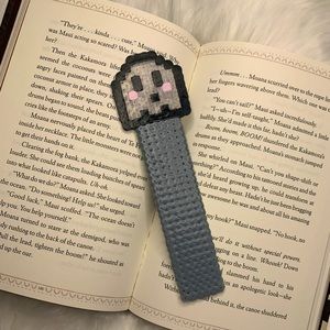 Halloween Ghost Perler Beads Bookmark